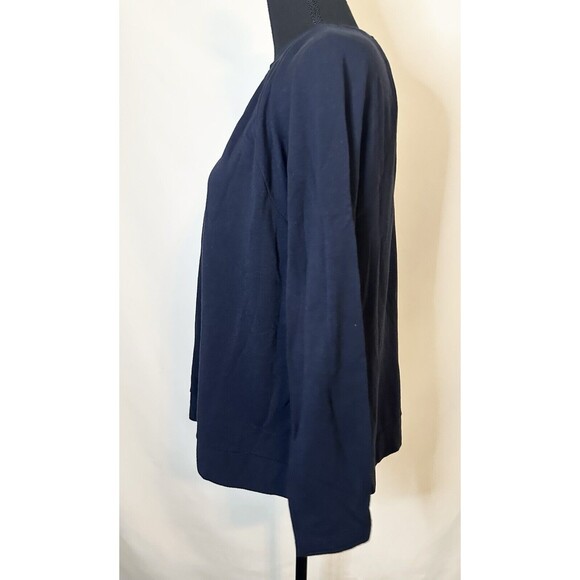 J. Jill Blue Long Sleeve Shirt‎ Soft Cozy Relaxed Fit Pullover Women's SMALL - Picture 2 of 8
